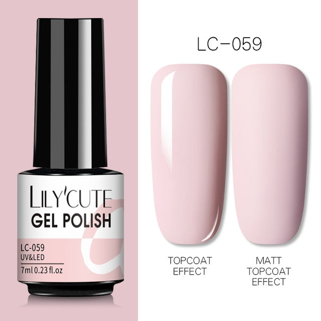 Nail Gel Polish Color Semi Permanent Matte