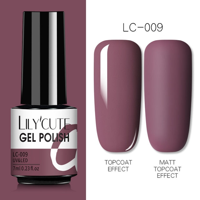 Nail Gel Polish Color Semi Permanent Matte