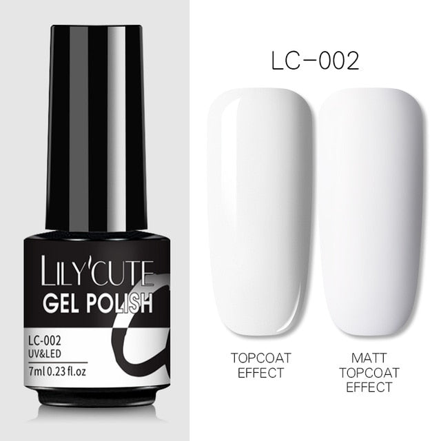 Nail Gel Polish Color Semi Permanent Matte