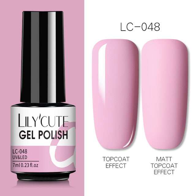 Nail Gel Polish Color Semi Permanent Matte