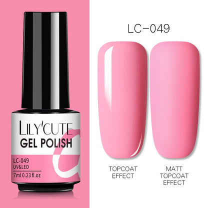 Nail Gel Polish Color Semi Permanent Matte