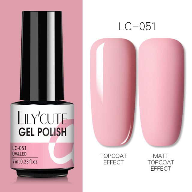 Nail Gel Polish Color Semi Permanent Matte