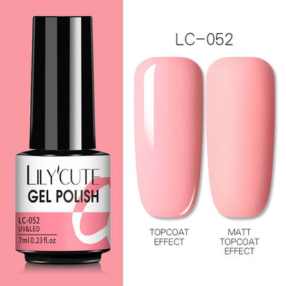 Nail Gel Polish Color Semi Permanent Matte