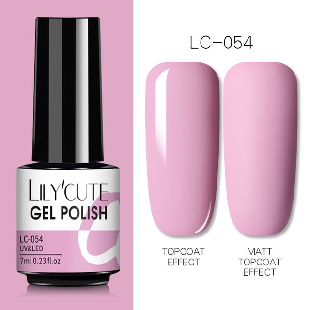 Nail Gel Polish Color Semi Permanent Matte