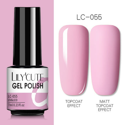 Nail Gel Polish Color Semi Permanent Matte