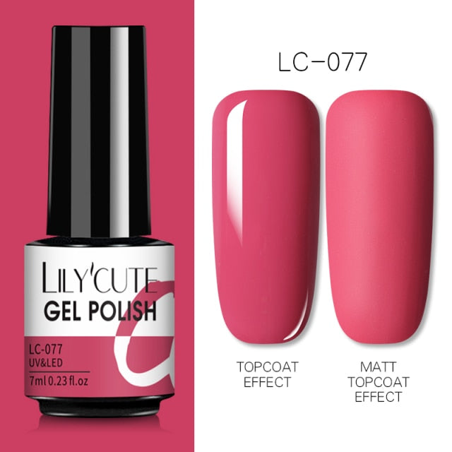 Nail Gel Polish Color Semi Permanent Matte