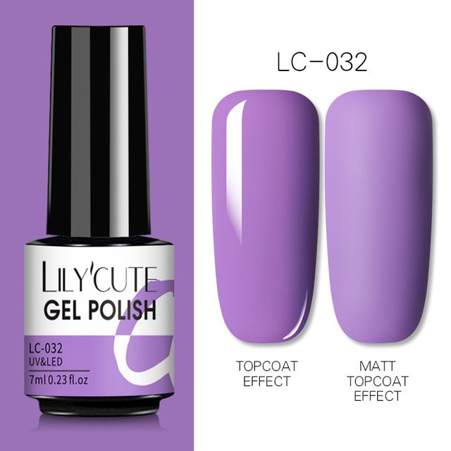 Nail Gel Polish Color Semi Permanent Matte