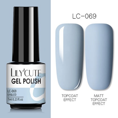 Nail Gel Polish Color Semi Permanent Matte