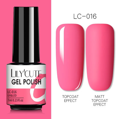 Nail Gel Polish Color Semi Permanent Matte