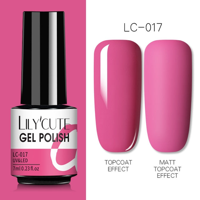 Nail Gel Polish Color Semi Permanent Matte