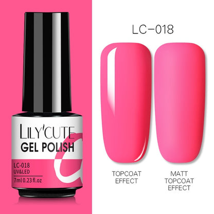 Nail Gel Polish Color Semi Permanent Matte