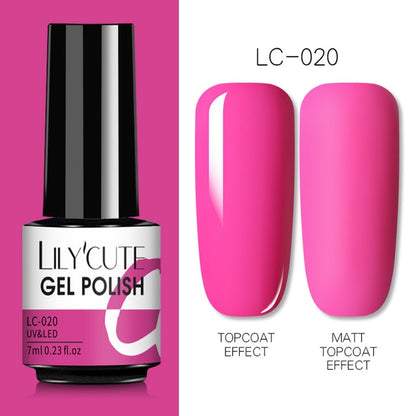 Nail Gel Polish Color Semi Permanent Matte