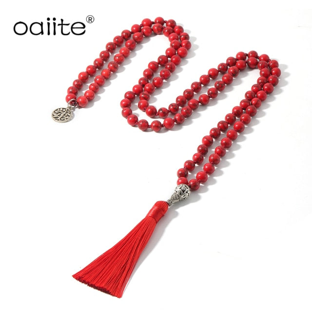 Mala Prayer Meditation Yoga Necklace