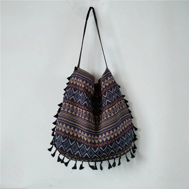 New Vintage Bohemian Fringe Shoulder Bag