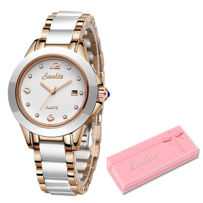 Rose Gold Ladies Bracelet Watch