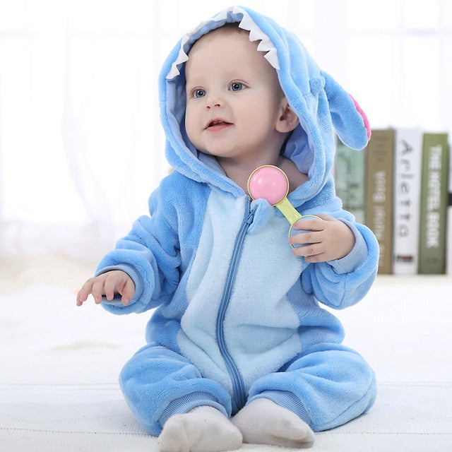 Baby Rompers Winter Kigurumi Lion