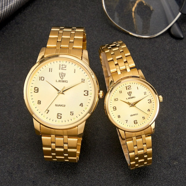 Couple Golden  Watch