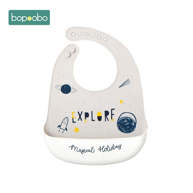 Bopoobo Baby Bib Adjustable Animal Picture Waterproof