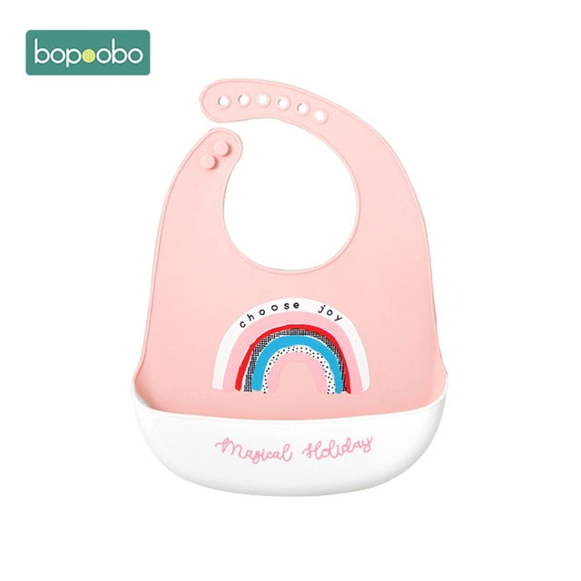 Bopoobo Baby Bib Adjustable Animal Picture Waterproof