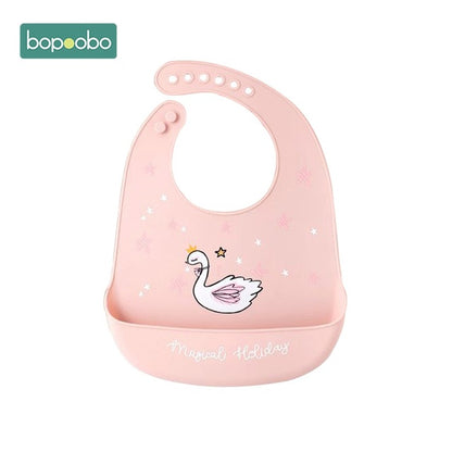 Bopoobo Baby Bib Adjustable Animal Picture Waterproof