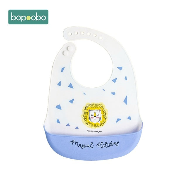 Bopoobo Baby Bib Adjustable Animal Picture Waterproof