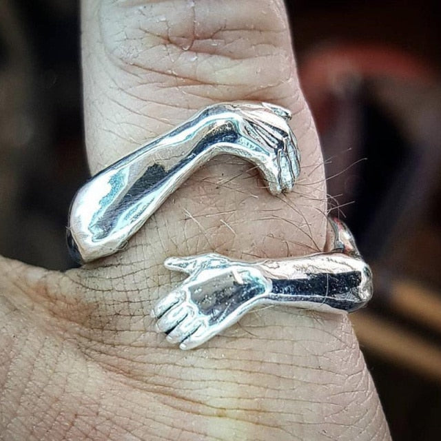 Gothic Hug Muscle Hands Rings