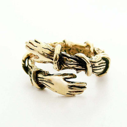 Gothic Hug Muscle Hands Rings