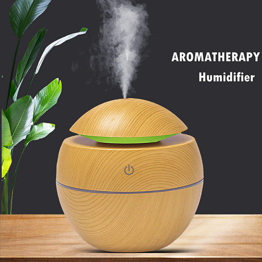 Mini Air Humidifier Ultrasonic USB Aroma Wood