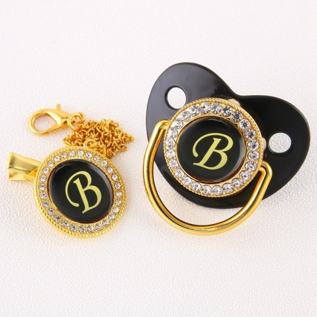 Luxury Black Bling Baby Pacifier