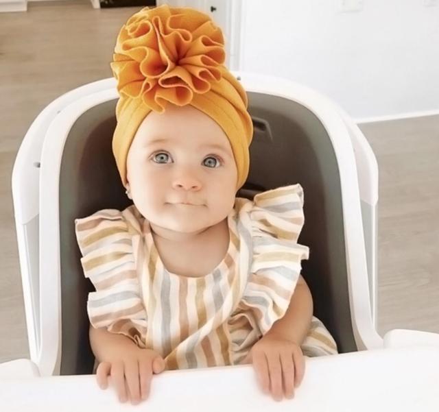 Cute Flower Baby Hat Toddler Turban Infant Head