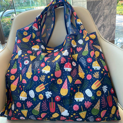 Reusable Foldable Shopping Bag High Quality Large Size Tote Bag  Eco Bag Waterproof T-shirt Bag Shopkeeper Bags Handbags