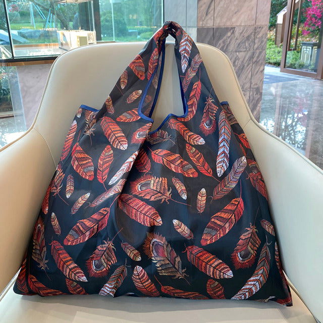 Reusable Foldable Shopping Bag High Quality Large Size Tote Bag  Eco Bag Waterproof T-shirt Bag Shopkeeper Bags Handbags