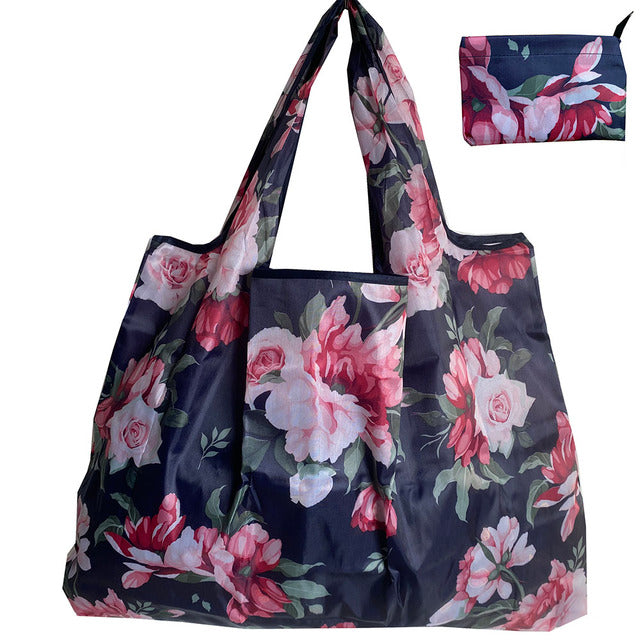 Reusable Foldable Shopping Bag High Quality Large Size Tote Bag  Eco Bag Waterproof T-shirt Bag Shopkeeper Bags Handbags