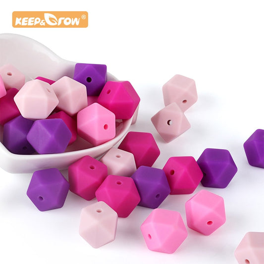 Hexagon Beads Silicone Baby