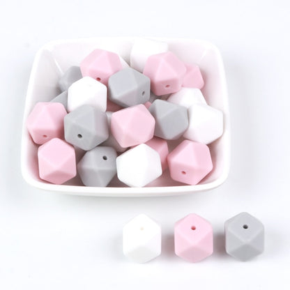 Hexagon Beads Silicone Baby