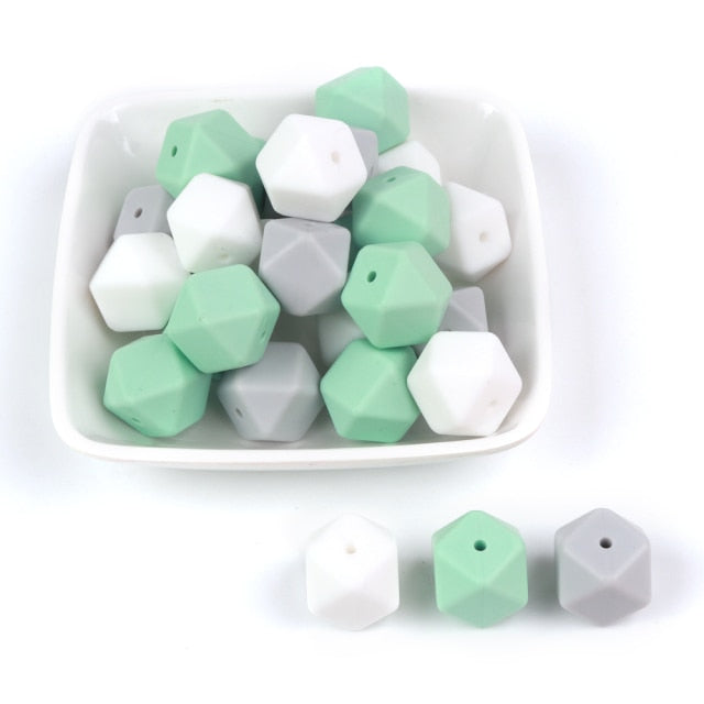 Hexagon Beads Silicone Baby