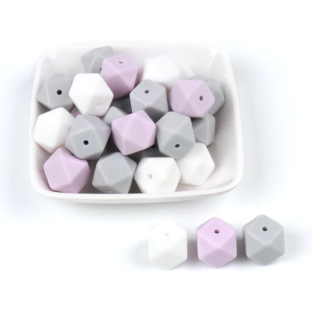 Hexagon Beads Silicone Baby