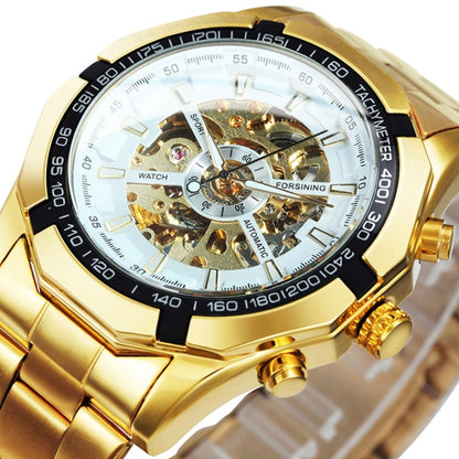 Skeleton Automatic Mechanical Watch Gold