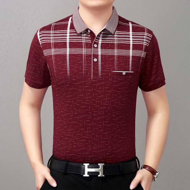 Polo Shirt Men Short Sleeve