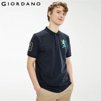 Embroidery Short Sleeve Polo Shirt