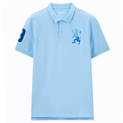 Embroidery Short Sleeve Polo Shirt