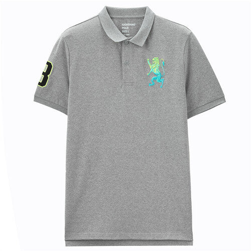 Embroidery Short Sleeve Polo Shirt