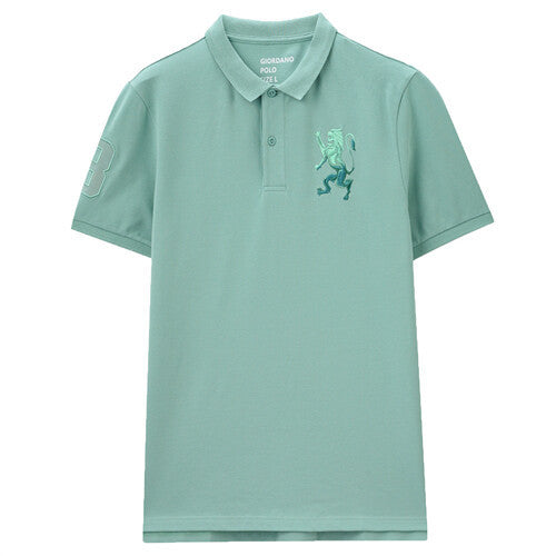 Embroidery Short Sleeve Polo Shirt