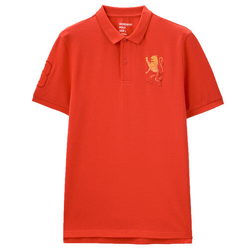 Embroidery Short Sleeve Polo Shirt