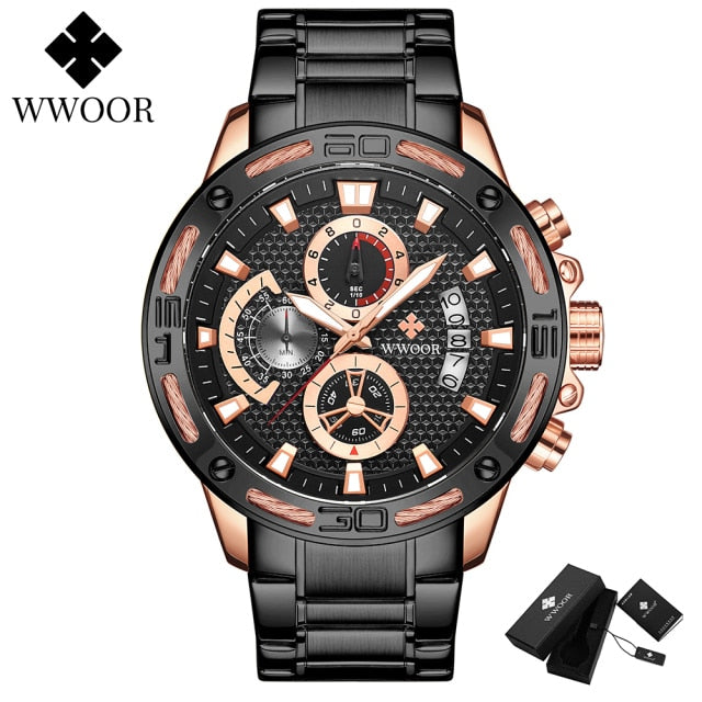 Top Brand Luxury Gold Full Steel Quartz Watch