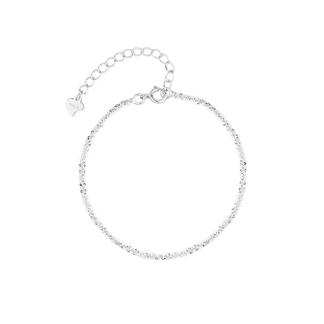 Silver Gypsophila Adjustable Bracelet