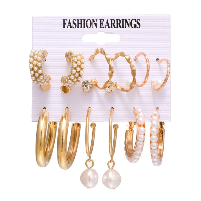 Earrings Set Pearl