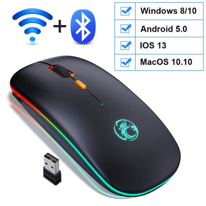 Wireless Mouse Bluetooth RGB Rechargeable Mouse