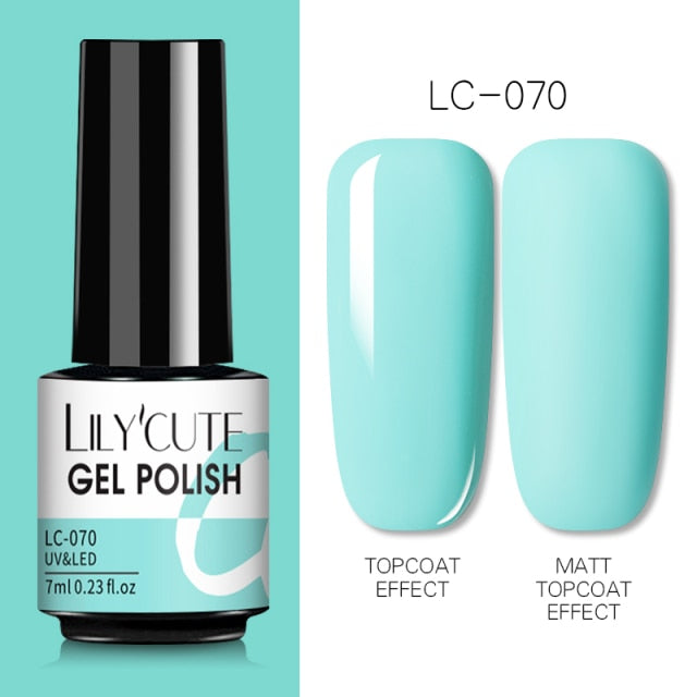 Nail Gel Polish Color Semi Permanent Matte