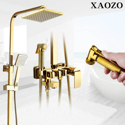 Bathroom Shower Set  gold Imitation